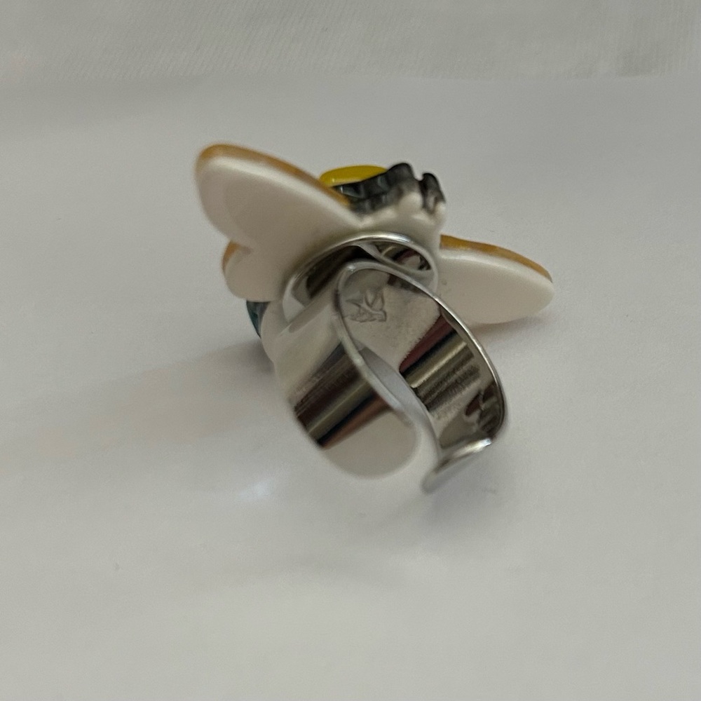 Bee Arcylic Adjustable Erstwilder Ring - Picture 3 of 3